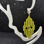 Handmade The Triad Line Earrings with Crystal Accents Photo 2