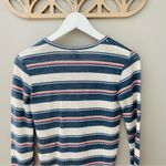 Urban Outfitters Striped Long Sleeve V-Neck Top Sz Small Photo 7