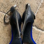 Joie  Abbott Colorblock Blue Black Zip Sandal 9.5 Zipper Heel Suede Photo 5