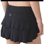 LULULEMON Women’s Size 6 Run PACE SETTER Sporty Skirt Skort BLACK Ruffle #92 Photo 11