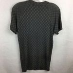 Jean Paul Gaultier Gray & Black Short Sleeve Print Faux Mock Turtleneck Top M Size M Photo 0