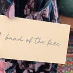 NWT Band of The Free Dark Floral Gold Pinstripe Tie Back Midi Dress Brown Size undefined Photo 3