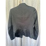 Anne Klein  One Button Stretch Collarless Peplum Back Short Blazer Suit Jacket 2 Photo 4