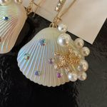 Betsey Johnson NWT Sea Shell Long Drop Earrings Photo 3