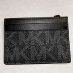 Michael Kors  Leather Gray Men's Logo Card Case & Keychain Set Photo 4