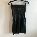 Miss Circle Anora Black Vegan Leather Mini Dress Size XS Photo 5