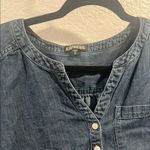 EXPRESS Denim Long Sleeve Tunic Top Photo 1