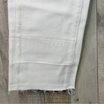 EVIDNT Los Angeles Size 25 Essen Relaxed 5 Pocket Raw Hem White Denim Jeans Photo 4