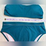 Shade & Shore Blue Bikini Set with Textured Fabric Photo 2