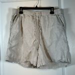 Tahari  Tan 100% Linen 5.5" Bermuda Pocket Shorts Size XL EUC #5687 Photo 1