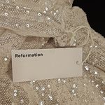 Reformation 💕💕 Talicia Sequin Mock Neck Maxi Dress ~ Silver Sparkle 6 NWT Photo 13