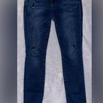 CAbi  Women’s Dusk Destructed Skinny Jeans Distressed Stretchy Denim Dark #3193 Photo 4