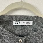 ZARA Gray Button Front Cardigan Photo 5