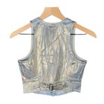 Levi's NWT  Metallic Denim Vest Women’s XS Photo 1