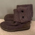 UGG Womens Gray Sweater Boots Size 4 Photo 1