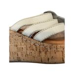 Born Miko Leather Flower Wedge Cork Sandals Platform Flip Flops Floral Summer Co Tan Size 9 Photo 4