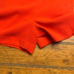 Dalia red Orange Scalloped Neck Sleeveless Romper Shorts Women US 4 Photo 1