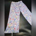 Southern Lady Blue Ankle Cropped Pants with Feminine Print size 12 Size M Photo 8