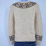 Ralph Lauren Polo  Cable Knit Fair Isle Wool Sweater XS Nordic Sample Rare Photo 3