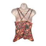 Catalina  Tankini Swim Top M 8-10 Underwire Cross Back Straps Swimsuit Modest Photo 2