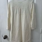Boden White Tunic Dress with Colorful Embroidery (Size US 10) Photo 7