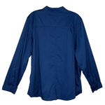 Chico's Shirt Womens Large 2 Blue Button Up Blouse Casual Preppy Career Versatile Photo 1