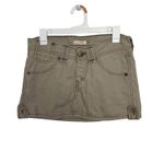 Levi's RARE VTG Y2K Levi’s Denim Low Rise Micro Mini Skirt Tan 2006 Vintage Photo 0