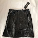 Motel Rocks Black Faux Leather Mini Skirt Photo 1