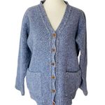FAT FACE Wool Cardigan Sweater Blue Size M Photo 0