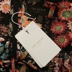 Ted Baker ππ Hendria Ruffled Crepe Mini Dress ~ Black Floral Print 4-6 US NWT Photo 15