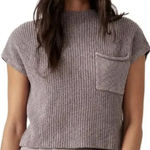 Free People BEACH Freya Ribbed Knit Sweater Top in Cashmere Lilac Photo 0