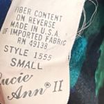 Vtg 1980s Lucie Ann II Floral Nighty Negligee Slip Nightgown Intimate Sleepwear Black Photo 10