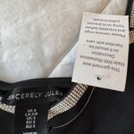 NWT Sincerely Jules crop top with rhinestones Black Photo 1