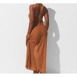 SKIMS $108 NWT  SHEER COVER UP LONG HALTER DRESS SZ M Photo 2