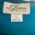 L’Intima Collection Vintage Satin Teal Sleepwear Set Size L Photo 14