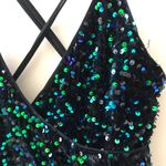 Lulus Keep it Regal Green Iridescent Sequin Maxi Dress Photo 10