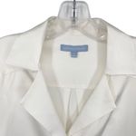 Antonio Melani Silk Notch Collar V-Neck Long Blouson Sleeve Blouse Photo 3