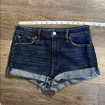 Abercrombie & Fitch High Rise Dark Wash Short Jean Shorts Size 28/6 Photo 4
