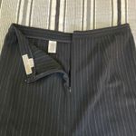 Michael Kors Pinstripe Pencil Skirt Size 10 Black Career Business Corporate Chic Photo 7