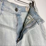 We The Free NWOT People Light Acid Wash Sidecar Denim Mini Skirt Photo 6