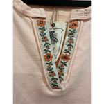 easel Size S (Oversized) Los Angeles Notched V-Neckline 100% Cotton Terry Knit P Photo 4