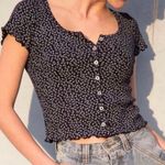 Brandy Melville Zelly Cropped Printed Top Photo 0