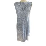 Chadwick's ❄️ Sleeveless Cotton Midi Dress Coastal Boho Blue & White Print, XL Photo 4