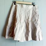 White House | Black Market  Khaki Pleated Tennis Skirt 8 Photo 0