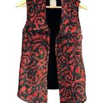 Anthropologie Dolan Wool Mohair Cardigan Vest Women's Size XS Artsy Lagenlook Red Photo 0
