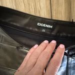 New! EB Denim Leather Micro‎ Lace Up Shorts Black Sz 25 $500 Photo 11