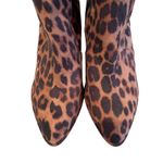 Marc Fisher Lella Wide Calf Tall Shaft Leopard Fashion Boots Women's 8W Glam Y2K Photo 1