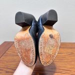 Rag and Bone  Newbury Black Leather Stacked Heel Bootie Zip Back‎ Classic Chic 37.5 Photo 2