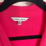 Naked Zebra Hot PInk Front Tie Blouse Tank Top Sz Small Photo 8