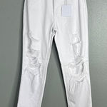 Pistola ‎ Jeans Size 25 Presley High Rise Relaxed Roller Ankle Crop White NWT Photo 0